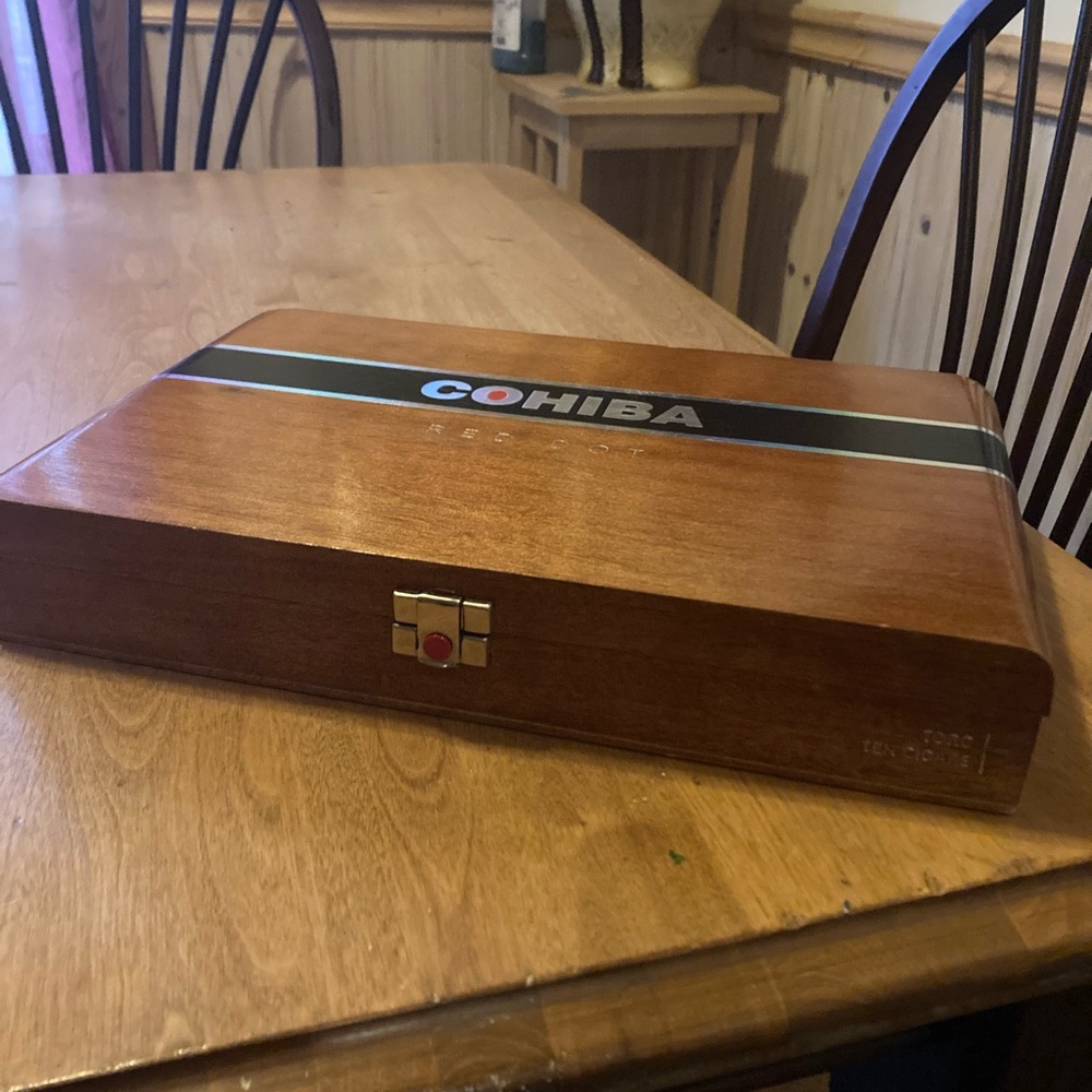 Cohiba Red Dot Toro Tubo empty cigar box